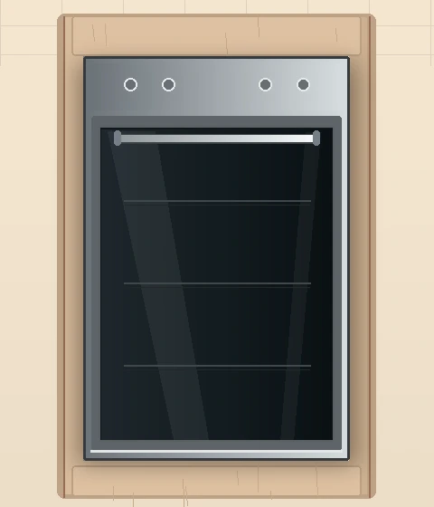 Illustration of a built-in single wall oven for Maytag repair inquiries